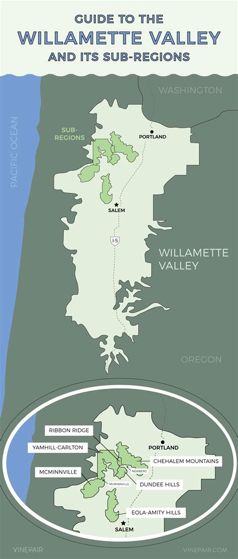 Map Of The Willamette Valley